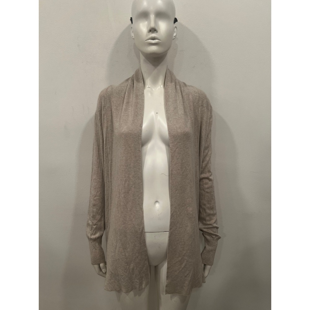 Primark Womens Cardigan Beige Tan Open Front Lightweight Knit Sweater Size XS